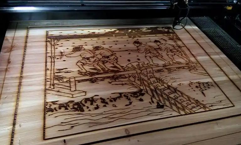 Laser Engraving on wood